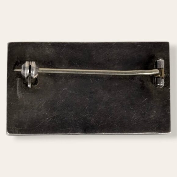 Vintage Rectangular Perfume Brooch - Picture 4 of 6